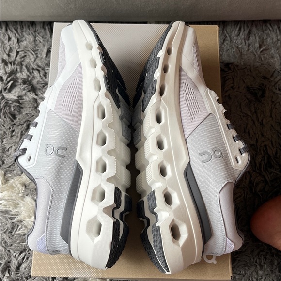 On Running Cloudrunner 2. Womens US size 7. Frost. White. Gray. New in box. - Picture 4 of 7